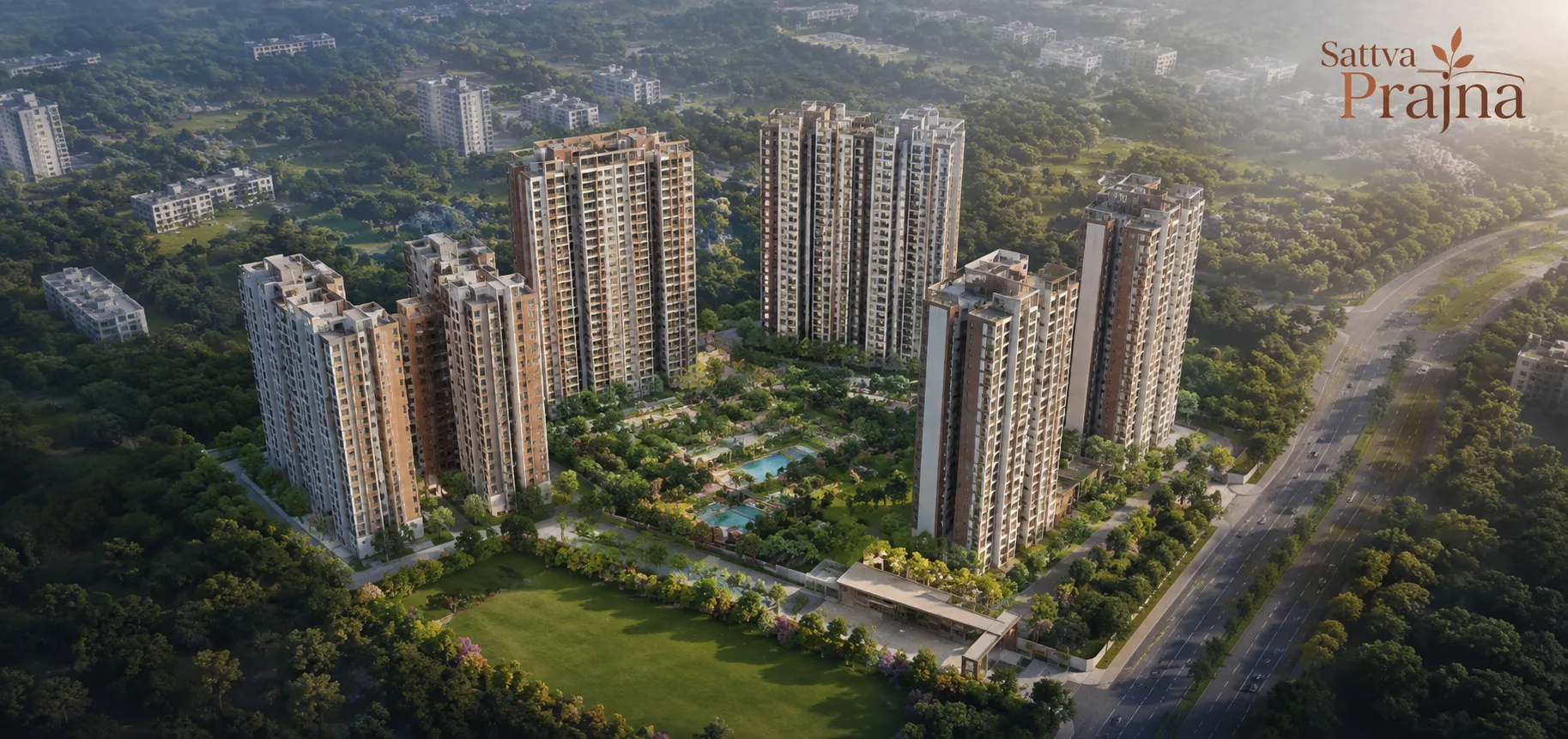Sattva Prajna Arial View Sattva Prajna Arial View